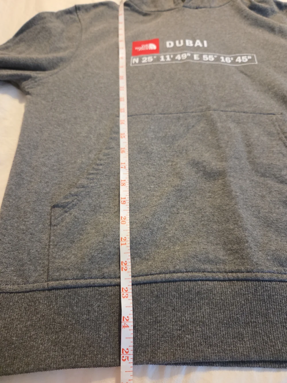 The North Face Dubai Graphic Hoodie - Dark Gray Size M